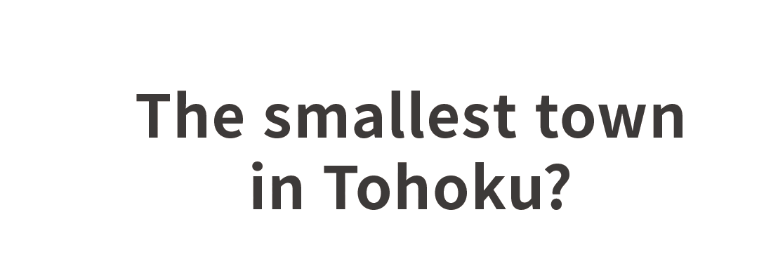 The smallest town in Tohoku?